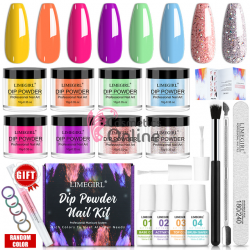 Kit pentru unghii LIMEGIRL model LMG001 Dipping Powder - Set complet